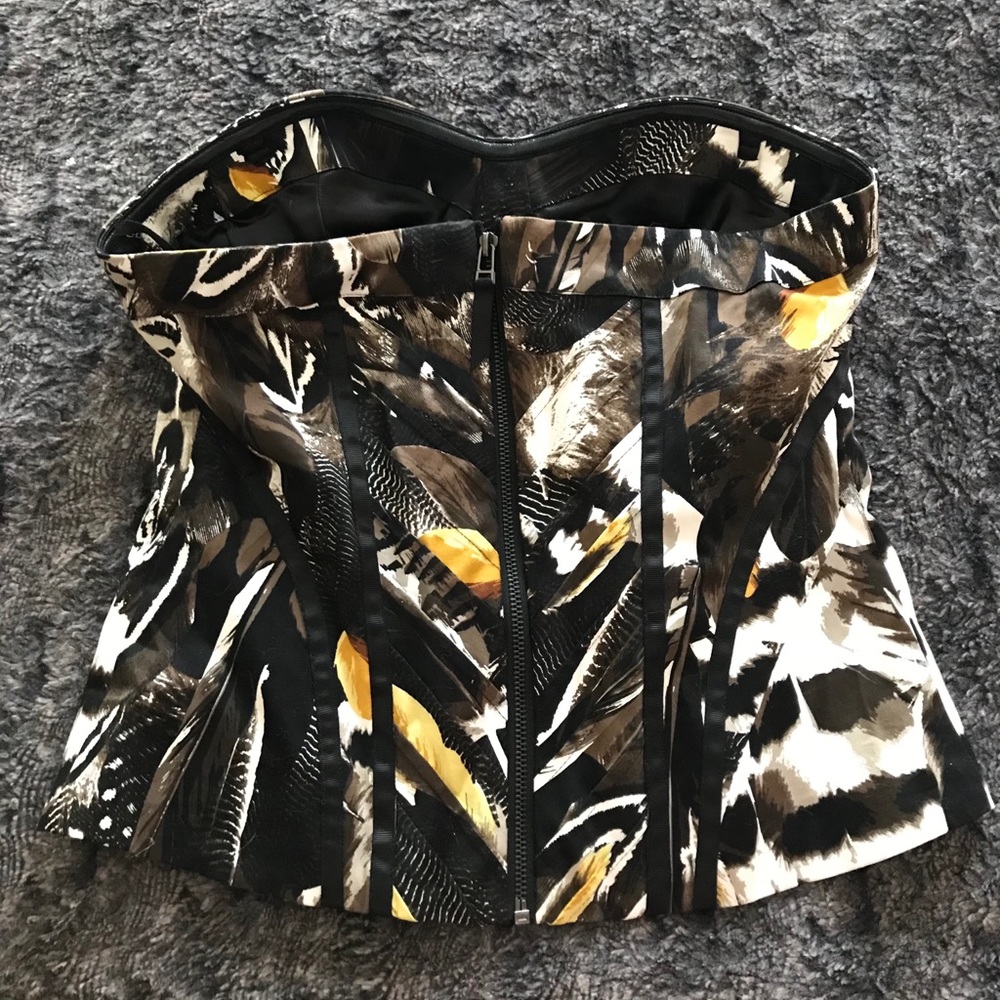 Bebe Patchwork Bustier - Picture 2 of 6